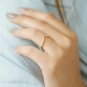 Chevron 14k Solid Gold Ring Diamond V Shaped Ring Stacking Diamond Ring Gift.