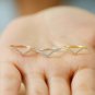 Chevron 14k Solid Gold Ring Diamond V Shaped Ring Stacking Diamond Ring Gift.