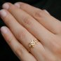 14k Solid Gold Personalized Name Diamond Ring Birthday Gift Personalized Jewelry