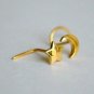 14k Solid Gold Star Moon Nose Pins Minimalist Nose Ring Nostril Jewelry Charm.
