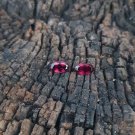 Purple Garnet Mozambique Garnet 6.30 Cts Grape Garnet Pair CERTIFIED Excellent.