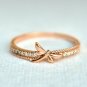 Dragonfly Ring Natural Diamond Damselfly Insect Jewelry 925 Sterling Silver Ring