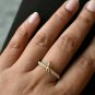 Dragonfly Ring Natural Diamond Damselfly Insect Jewelry 925 Sterling Silver Ring