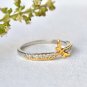 Dragonfly Ring Natural Diamond Damselfly Insect Jewelry 925 Sterling Silver Ring