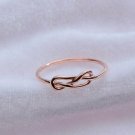 14K Gold Wedding Ring Plain Celtic Love Knot Promise Women Fine Band Ring Ns48. 14K Gold Wedding Ring Plain Celtic Love Knot Promise Women Fine Band Ring Ns48.