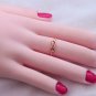 14K Gold Wedding Ring Plain Celtic Love Knot Promise Women Fine Band Ring Ns48.