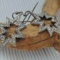 Natural Diamond Starburst Earring 925 Silver Pave Diamond Star Earring Gift.