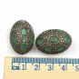 Emerald Gemstone Beads Diamond Spacers Beads 925 Silver Diamond Findings Beads.