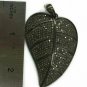 Pave Diamond Leaf Pendant 925 Silver Diamond Pendant Anniversary Gift.