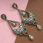Pave Diamond Chandelier Earring 925 Silver Polki Diamond Wedding Earring Gift.