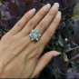 Rosecut Diamond Ring 925 Silver Polki Diamond Rings For Anniversary Gift.
