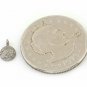 Round Single Bail Pendant Pave Diamond 925 Silver Diamond Jewelry Findings Charm