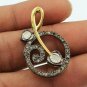 Polki Diamond Pendant 925 Silver Pave Diamond Charm Pendant For Jewelry Findings