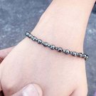 Black Spinel Sterling Silver Bracelet...Black Spinel Beaded Bracelet #Ns5623 Black Spinel Sterling Silver Bracelet...Black Spinel Beaded Bracelet #Ns5623