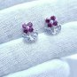 Purple Garnet And Tanzanite Combination Earrings For Birthday Anniversary Gifts.