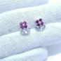 Purple Garnet And Tanzanite Combination Earrings For Birthday Anniversary Gifts.