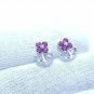 Purple Garnet And Tanzanite Combination Earrings For Birthday Anniversary Gifts.