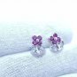 Purple Garnet And Tanzanite Combination Earrings For Birthday Anniversary Gifts.