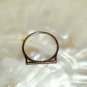 FANTA ORANGE MANDARIN SPESSARTITE GARNET 14k WHITE GOLD WEDDING RING NS889.