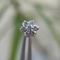 14k Solid Gold Natural Diamond Cluster Floral Nose Ring Wedding Nose Jewelry.