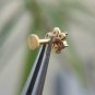 14k Solid Gold Natural Diamond Cluster Floral Nose Ring Wedding Nose Jewelry.