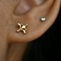 14k Gold Lily Nose Piercing Minimalist Nose Ear Body Piercing Birthday Nose Ring