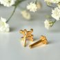 14k Gold Lily Nose Piercing Minimalist Nose Ear Body Piercing Birthday Nose Ring