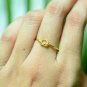 14k Solid Gold Knot Ring Infinity Love Ring Minimalist Designer Anniversary Ring