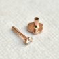 Genuine Diamond Flatback Stud 14k Gold Nose Ring Nose Piercing Jewelry Gift.