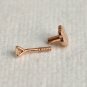Genuine Diamond Flatback Stud 14k Gold Nose Ring Nose Piercing Jewelry Gift.