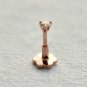 Genuine Diamond Flatback Stud 14k Gold Nose Ring Nose Piercing Jewelry Gift.