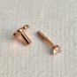Genuine Diamond Flatback Stud 14k Gold Nose Ring Nose Piercing Jewelry Gift.