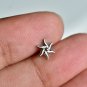 14k Solid Gold Flower Nose Stud Body Piercing Jewelry Nose Ring Wedding Gift.