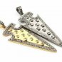 Pave Diamond Arrowhead Pendant 925 Silver Diamond Handmade Pendant Charm.