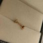 Solitaire Diamond Nose Ring 14k Solid Gold Bezel Set Diamond Body Jewelry Ring.