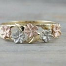 14k Solid Gold Plumeria Hawaiian Hawaii Flower Aloha Eternity Ring Promise Ring. 14k Solid Gold Plumeria Hawaiian Hawaii Flower Aloha Eternity Ring Promise Ring.