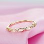 14k Solid Diamond Ring Bands Half Eternity Ring Art Deco Birthday Diamond Bands.