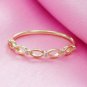 14k Solid Diamond Ring Bands Half Eternity Ring Art Deco Birthday Diamond Bands.