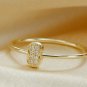 14k Gold Diamond Ring Forever Promise Ring Pave Statement Ring Valentines Gift.