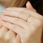 14k Gold Diamond Ring Forever Promise Ring Pave Statement Ring Valentines Gift.