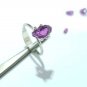 Raw Garnet Ring 925 Silver Ring Purple Garnet Raw Ring 2.03cts Garnet 10x6mm.