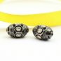 Antique Designer Polki Beads 925 Silver Beads Jewelry Pave Diamond Finding Beads