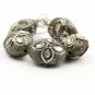 Polki Shape Pave Diamond Beads 925 Silver Diamond Beads Oval Shape Findings.