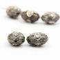 Polki Shape Pave Diamond Beads 925 Silver Diamond Beads Oval Shape Findings.
