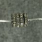 8mm Spacers Beads Pave Diamond Connector Beads 925 Silver Wholesale Beads Supply