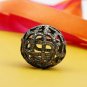 925 Sterling Silver Pave Diamond Beads Round Shape Beads Filigree Diamond Beads.
