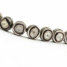 Pave Diamond Coin Shape Beads 925 Silver Polki Diamond Beads Necklace Beads.