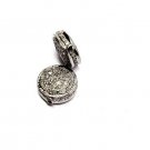 Pave Diamond 9mm Round Flat Beads 925 Silver Diamond Round Jewelry Finding Beads Pave Diamond 9mm Round Flat Beads 925 Silver Diamond Round Jewelry Finding Beads