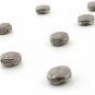 Pave Diamond 9mm Round Flat Beads 925 Silver Diamond Round Jewelry Finding Beads