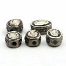 Pave Diamond Coin Shape Beads 925 Silver Polki Diamond Beads Jewelry Findings.